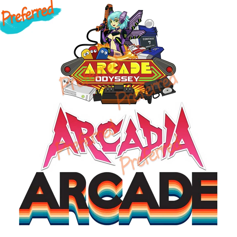 

High Quality Game Decal Motocross Racing Laptop Helmet Trunk Wall Vinyl Car Sticker Die-Cut for Arcade Logo