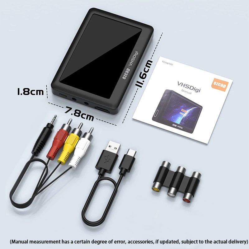 4,3-inch display VCR-speler Video opnemen VHS-tapes met AV-videorecorders Camcorder Vhs naar DVD-converter Machine A