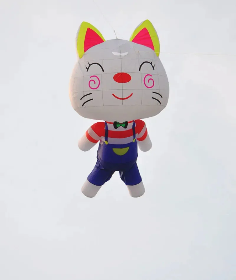 free shipping 3d inflatable kites pendant large cat kite windsock soft kites cartoon children kite factory ikite fly weifang new