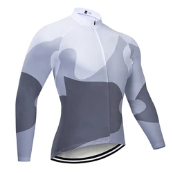 2024 Cycling Sweatshirt Men's Clothing Long Sleeve Top MTB Cycling Road Pants Cycling Bib Sun Protection Cycling Long Shirt