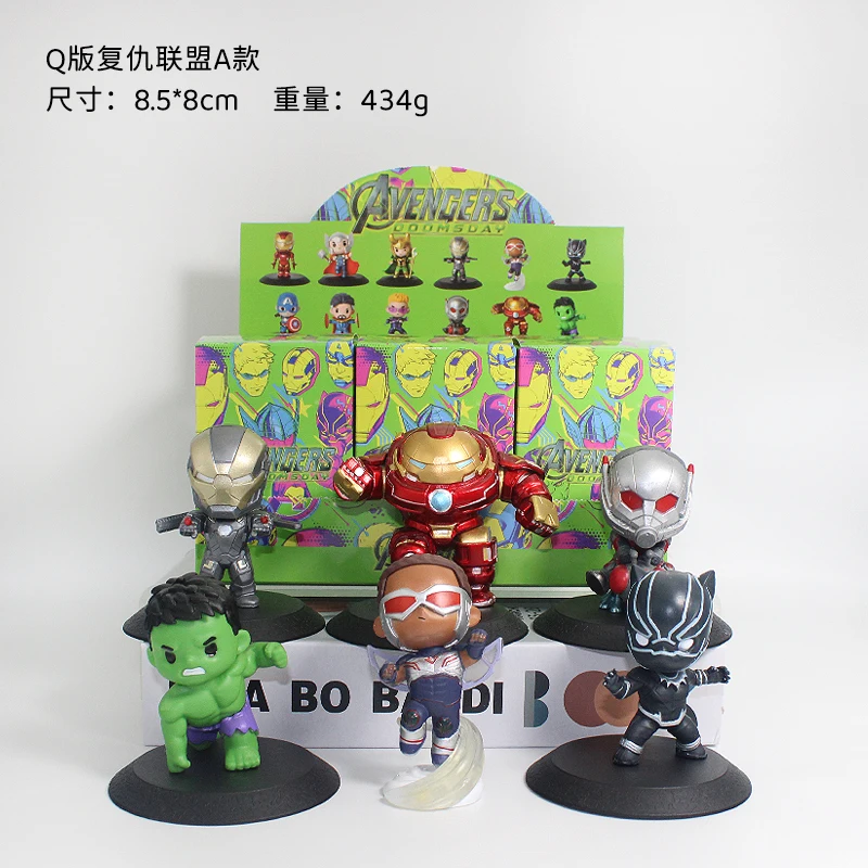 

Disney Hulks Loki- Ironmans Black Window Black-Panthers Scarlet Ant-Mans Dr.Strange Thor Action Figure Toys Popbeans Dolls Gifts