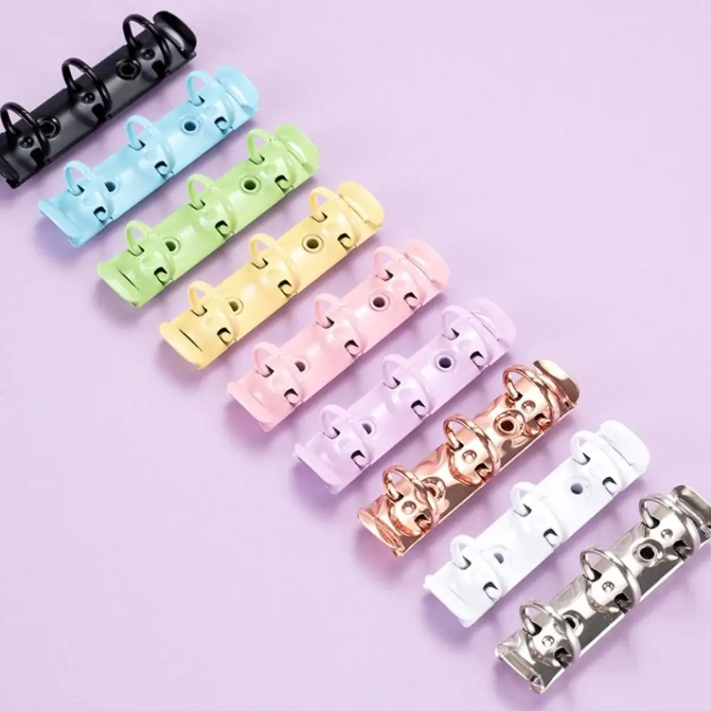 Detachable Metal Spiral Rings Binder Clip DIY High Quality A8 Paper Binder Clips Album Diary Loose Leaf Ring File Folder