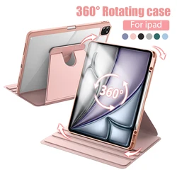 Funda giratoria de 360 ° para Ipad Pro Air, 13, 11, 12, 9, 12,9, 6. ª, 10. ª y 8. ª generación, 10,9, 7. ª, 5. ª, Mini 6, 5, 4, 3, 2, 2022