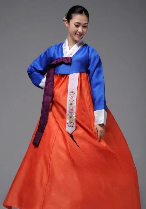 Ladies Hanbok Korean Original Imported Fabric Korean National Costume Traditional Hanbok Welcome Clothes