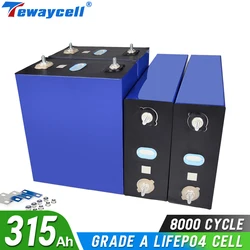 Akumulator Tewaycell 3.2V 315Ah 320Ah Lifepo4 klasy A Akumulator DIY 12V 24V 48V do wózków golfowych RV Boat Solar bez podatku