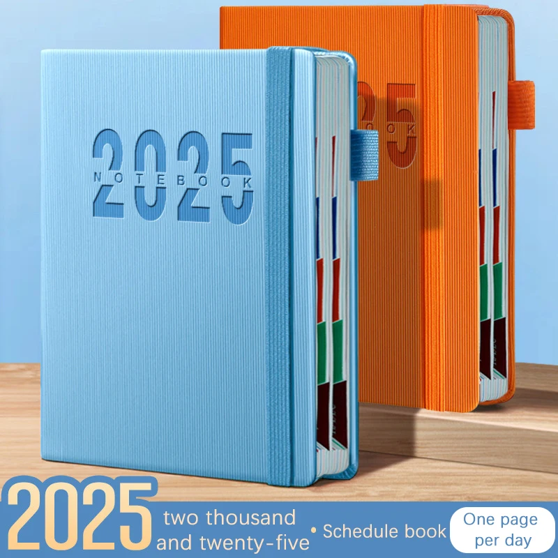 High-quality 2025 Planner Notebook Portable Monthly Calendar Diary Schedule Office School Supplies Students Stationery Gifts