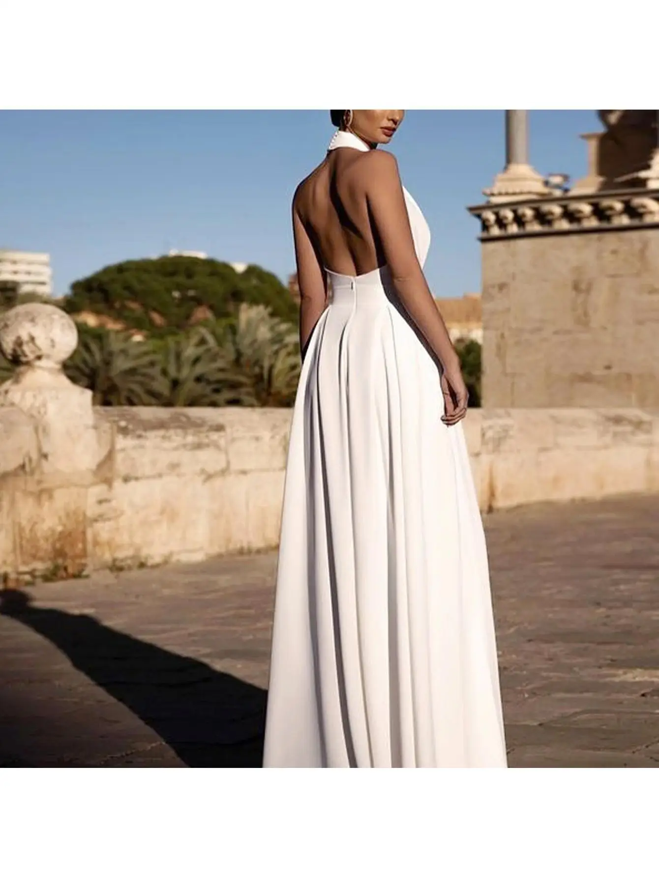 

Новый женский вечерний костюм-двойка 7W: свободное платье и брюки с широкими штанинами, разноцветный, модный, весенний, из полиэфирного волокна