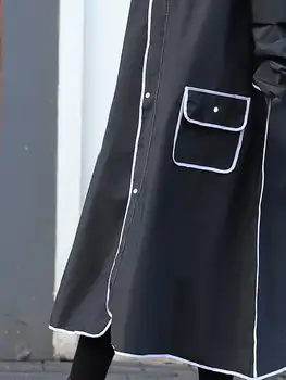 長款雨衣全身防雨防風暴電動自行車單人男女時尚學生電池自行車成人雨披 10 最佳銷售 長版雨衣 - №9