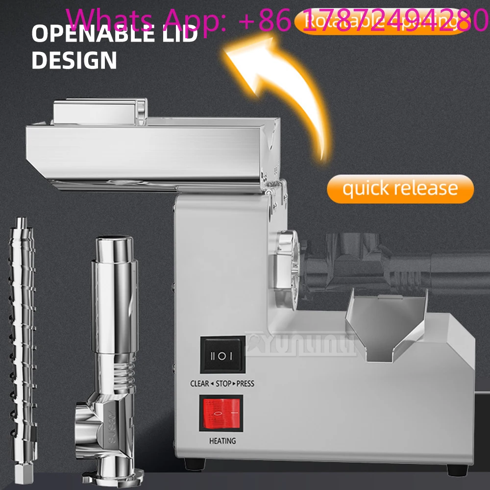 Stainless Steel Oil Presser Peanuts Soybeans Oil Machine For Small Business Extractor De Aceite De Semillas