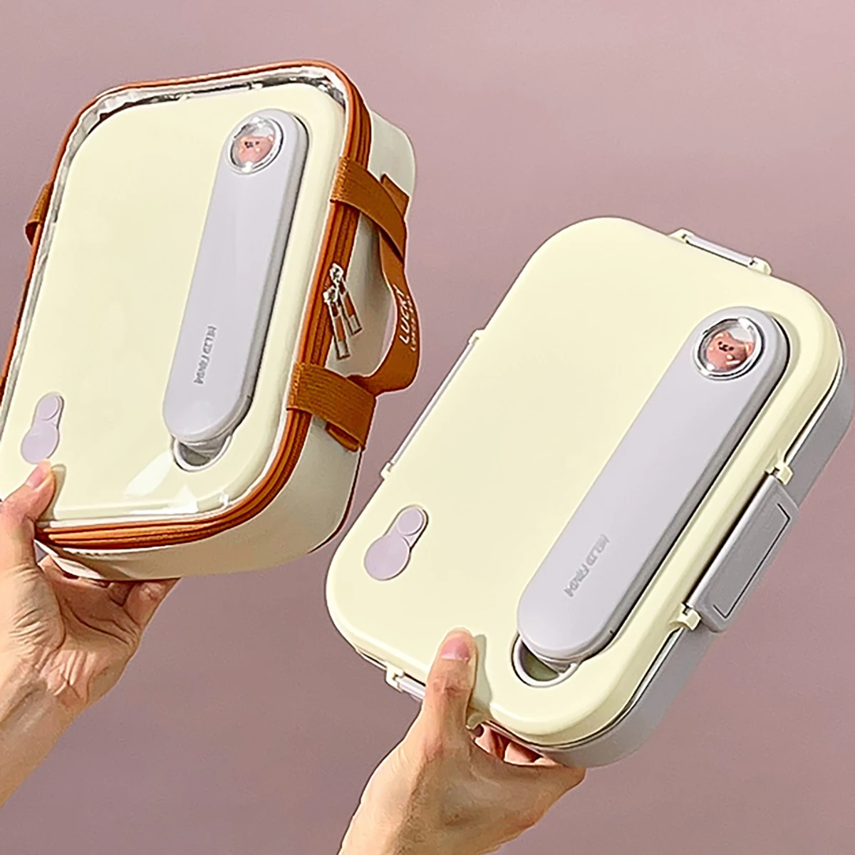 

WORTHBUY 304, разделенный ланч-бокс из нержавеющей стали с чашей и столовыми приборами, безопасный для микроволновой печи, портативный бенто-бокс большой емкости для студентов