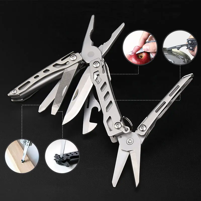 NexTool Mini Multitool Pliers 13 in 1 Folding Tool with Scissors Knife EDC for Camping Hiking Home Repair