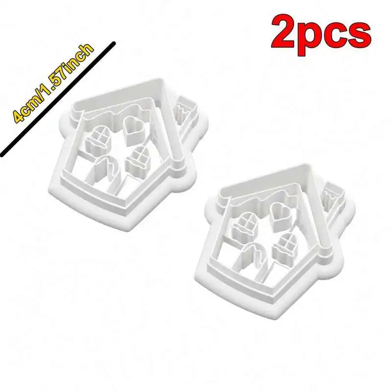 Gingerbread House Shape Polymer Clay Earring Cutter Mould For DIY Handmade Jewelry Clay Craft Art Project Making