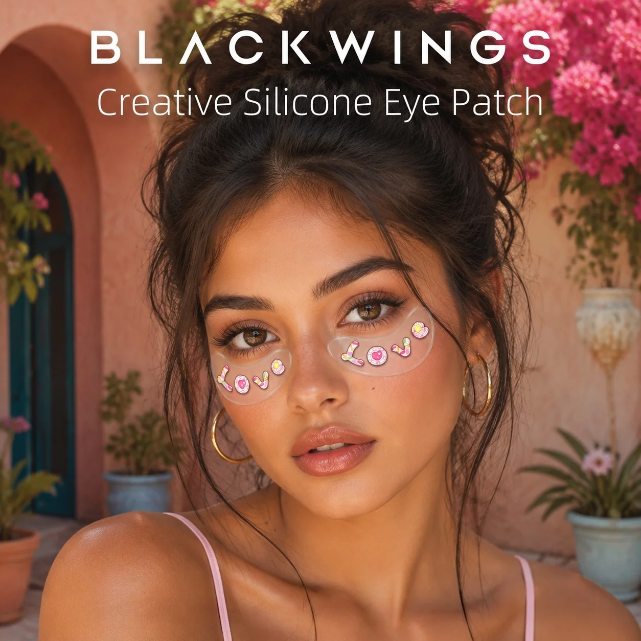 Blackwings Silikon-Augenmaske Ist eine Wiederverwendbare Kühlgel-Augenmaske mit Musterdesign, Ein Muss für Hautpflege Tag und Nacht – Detail 3