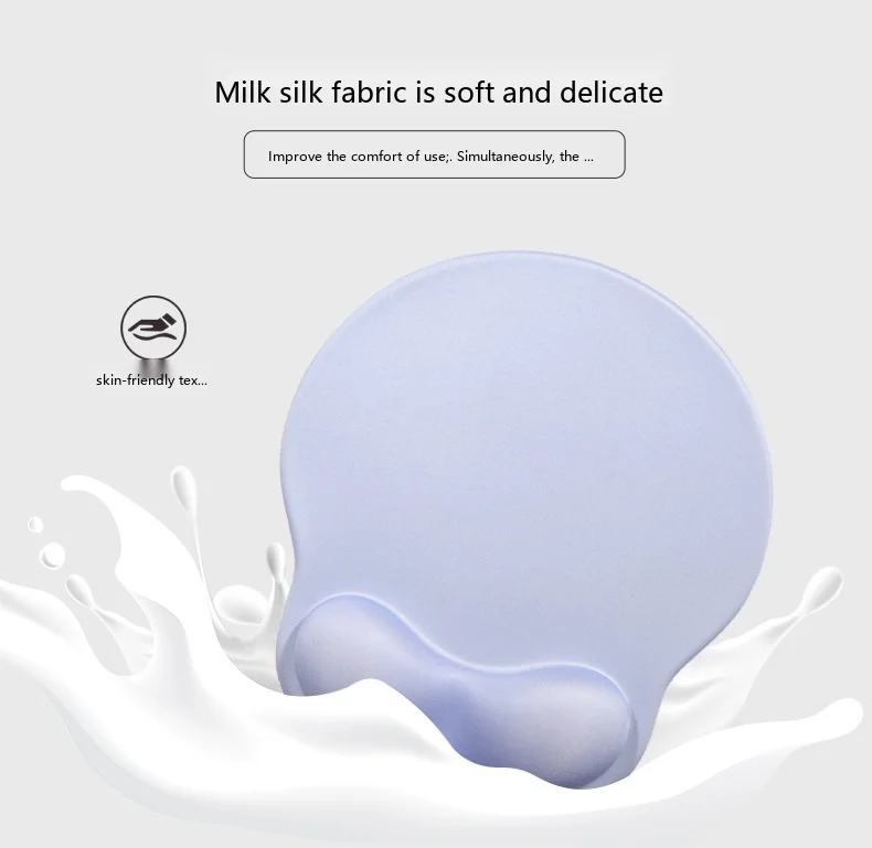 Silikon-Handgelenkauflage für Mauspad, 7 Farben, ergonomische rutschfeste Schreibtischunterlage, Büro- und Gaming-Unterstützung mit Farbverlauf – Detail 4