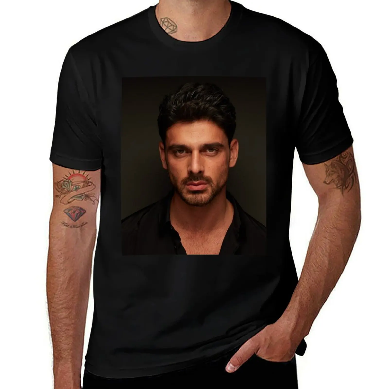 Michele Morrone (Massimo Torricelli) T-Shirt Big Size Simple T-Shirt