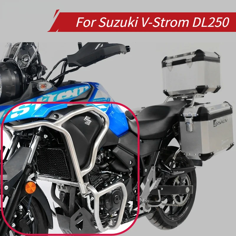 2024 New Motorcycle Engine Guard Crash Bar Bumper Fairing Protector Steel Stunt Cage Protector for Suzuki V-Strom DL250