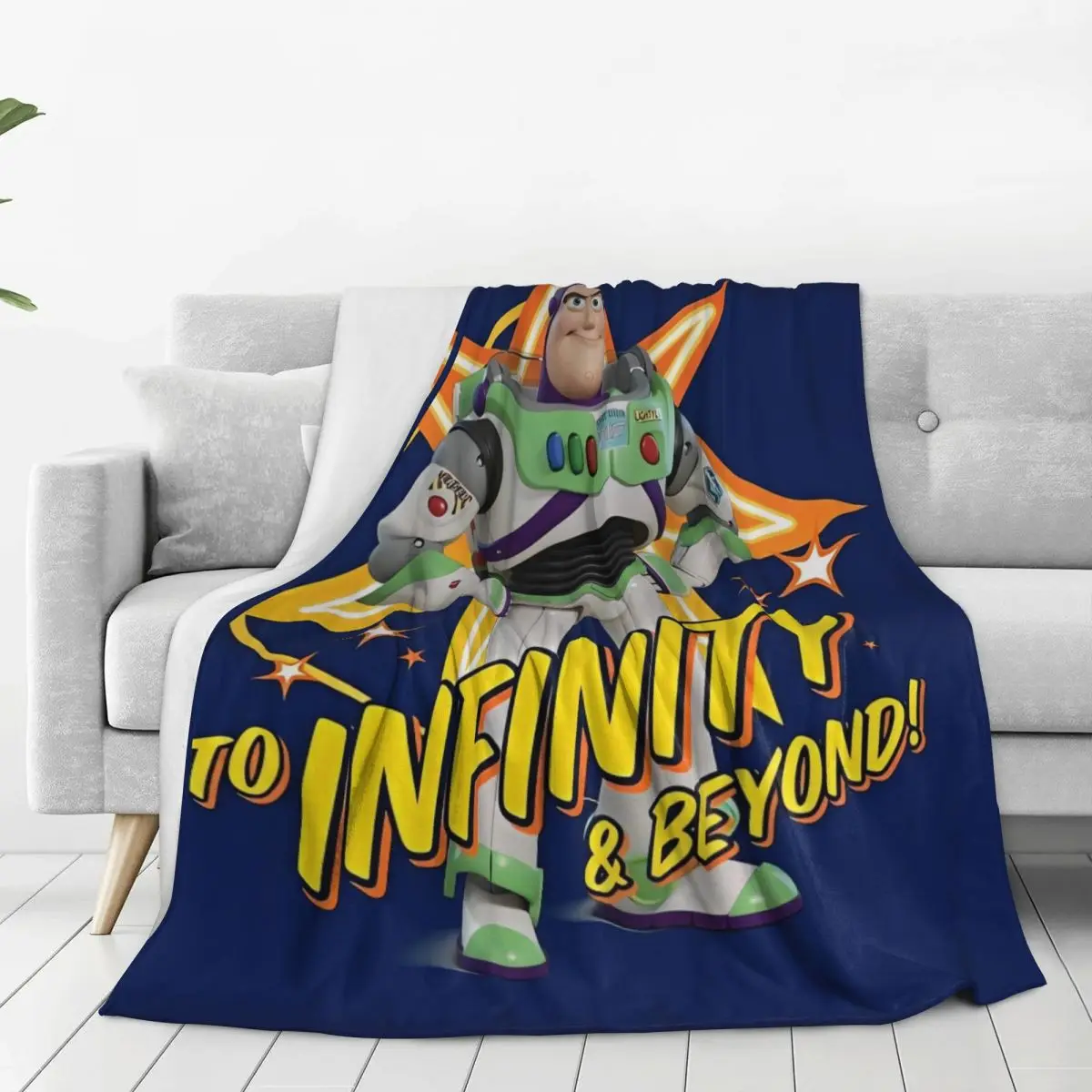 Toy Story Buzz Woody Soft Blanket Camping Plush Throw Blanket Print Couch Chair Flannel Bedspread Sofa Bed Cover