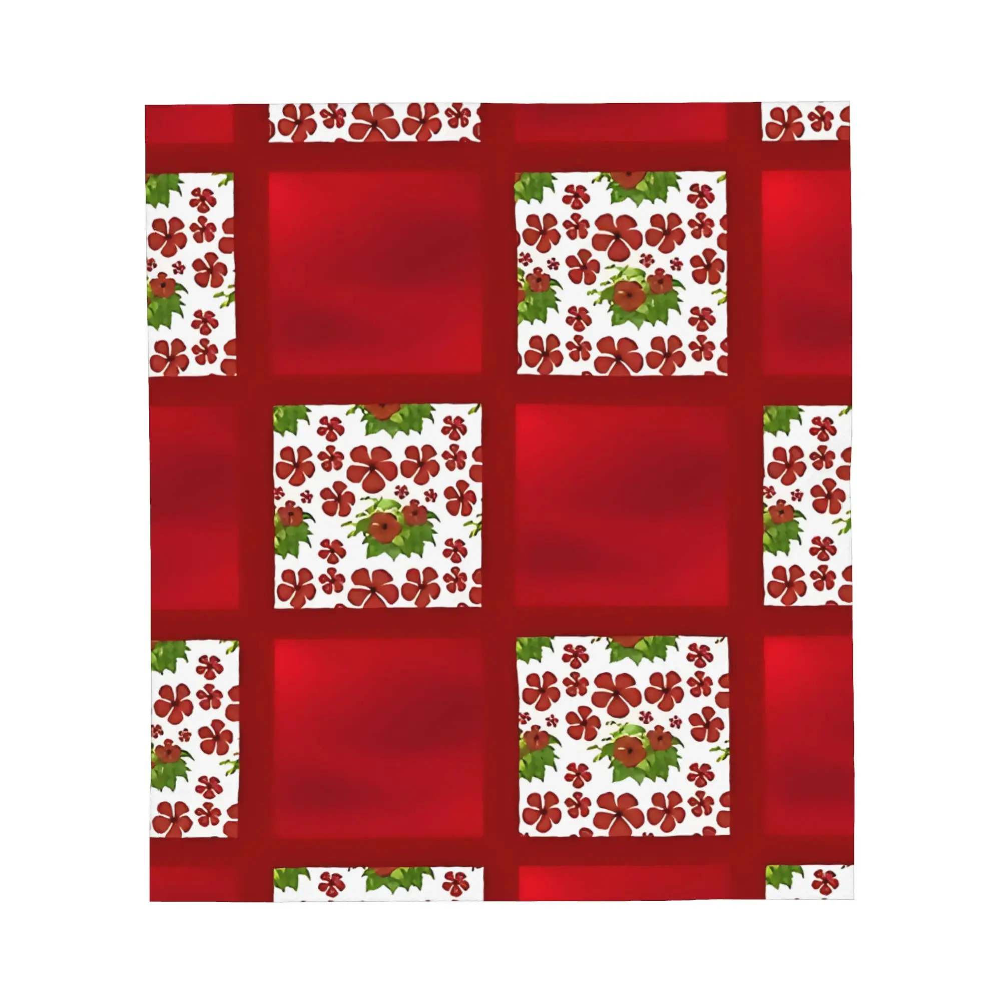 1PC Elegant Red Rose Blanket Throw Super Cosy Plush Living Room Sofa
