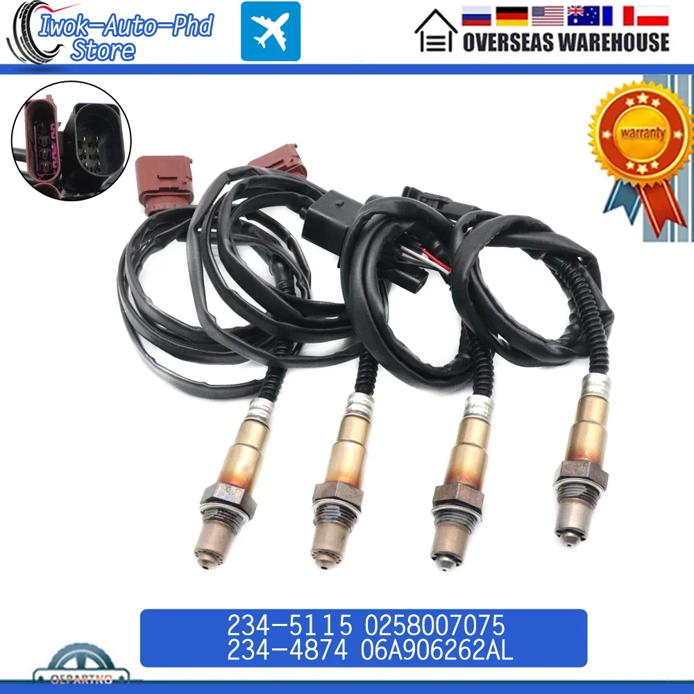 

234-5115 234-4874 Front Rear Air Fuel Ratio Lambda O2 Oxygen Sensor For Volkswagen Touareg 2004-07 Audi A8 Quattro 4.2L V8