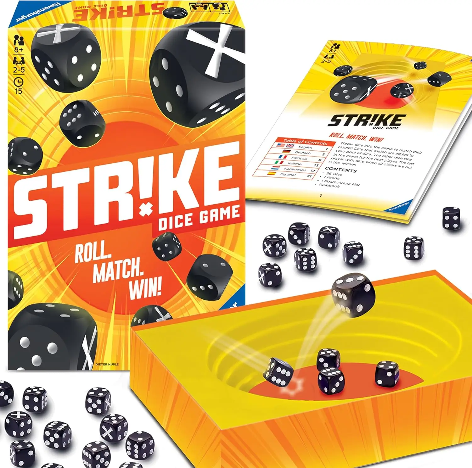 

Strike Dice Game: Brain-Teasing Fun for All Ages | Quick Play & High Replay Value