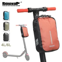 Rhinowalk-bolsa impermeable para patinete eléctrico, bolsa para Scooter Eléctrico de 4L y 6L, de liberación rápida, accesorios para Xiaomi, 100%