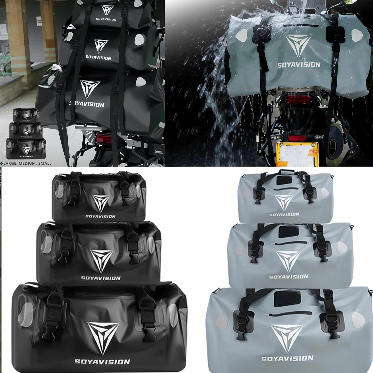 オートバイサドルバッグ-20l-50l-70l-100l-防水モーターテールシート収納バックパック荷物ユニバーサルトップトラベルパニアサイドバッグ