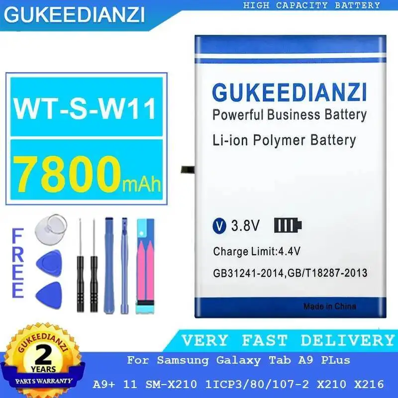 

Tablet Battery WT-S-W11 7800Mah For Samsung Galaxy Tab A9 Plus A9+ 11 SM-X210 1ICP3 80 107-2 X210 X216