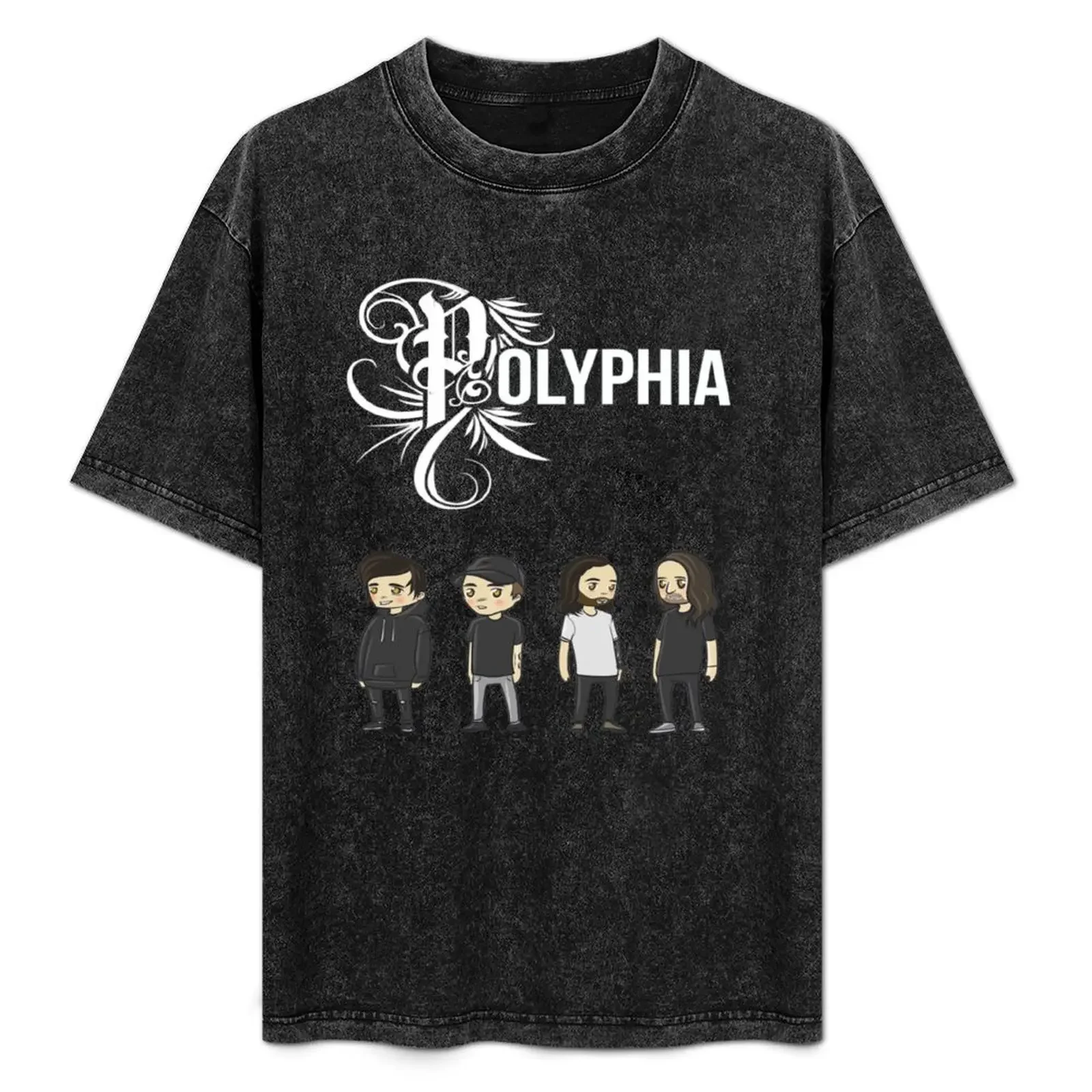 

polyphia band - graphic design T-Shirt All Match Print Short Sleeve Top