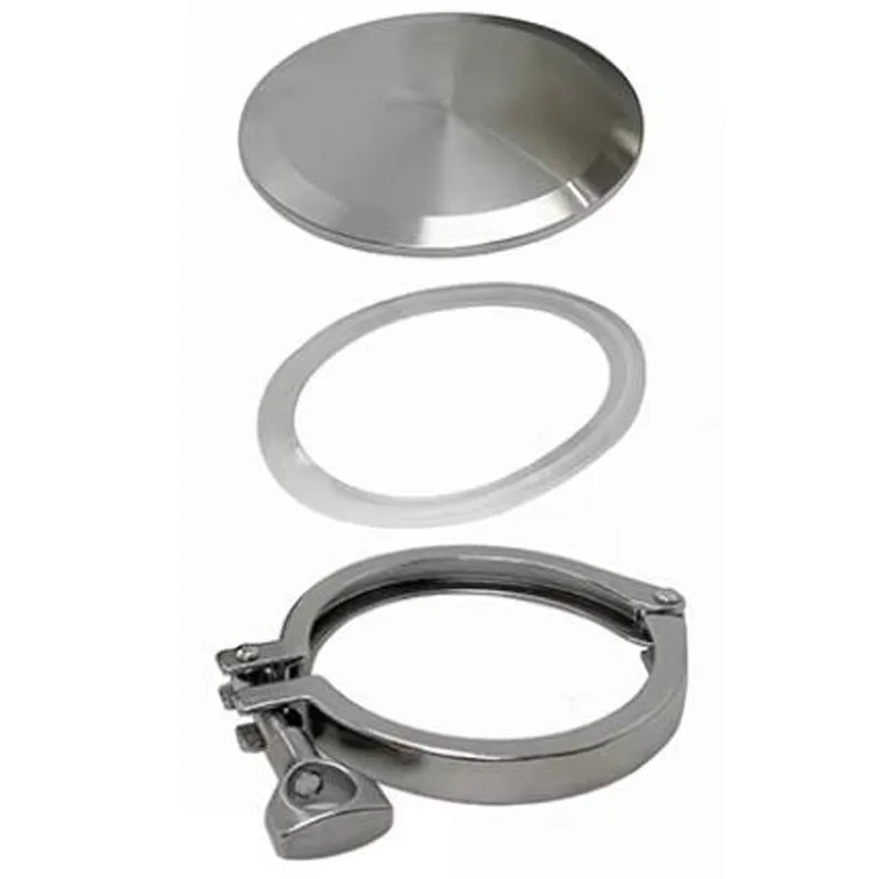 304 Stainless Steel Airtight Sealed Container -  2L Clamp Type Sanitary Storage Tank