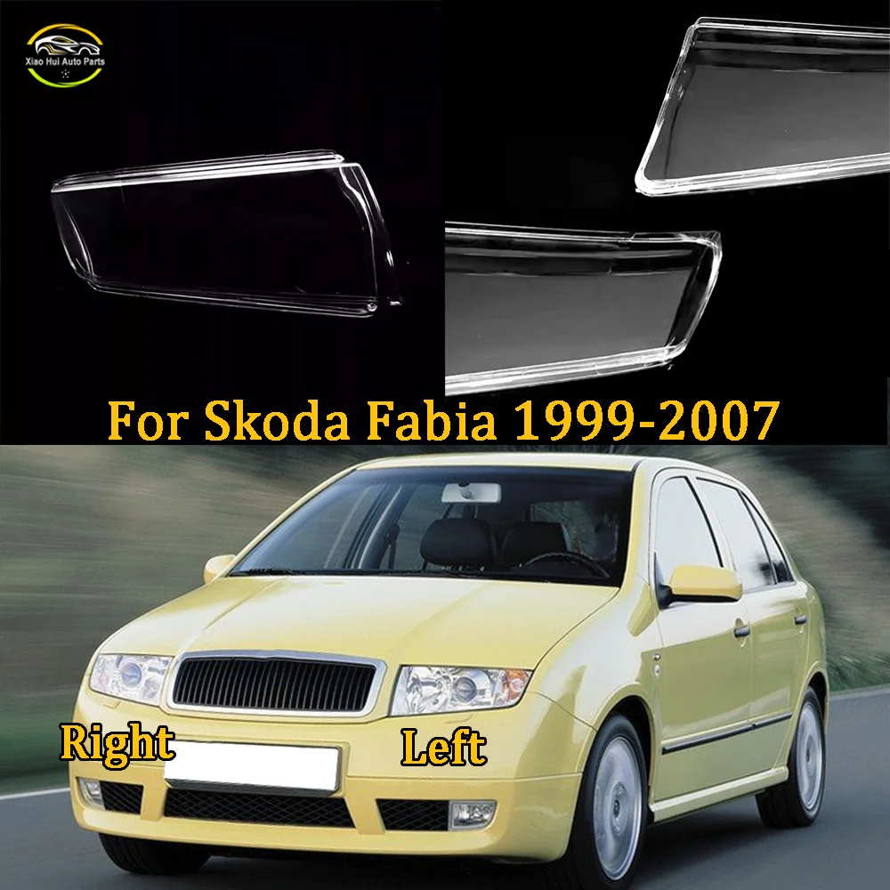

Headlight Cover For Skoda 1999 2000 2001-2007 Fabia Transparent Headlamp Lamp Shell Lens Replace Original Lampshade Plexiglass