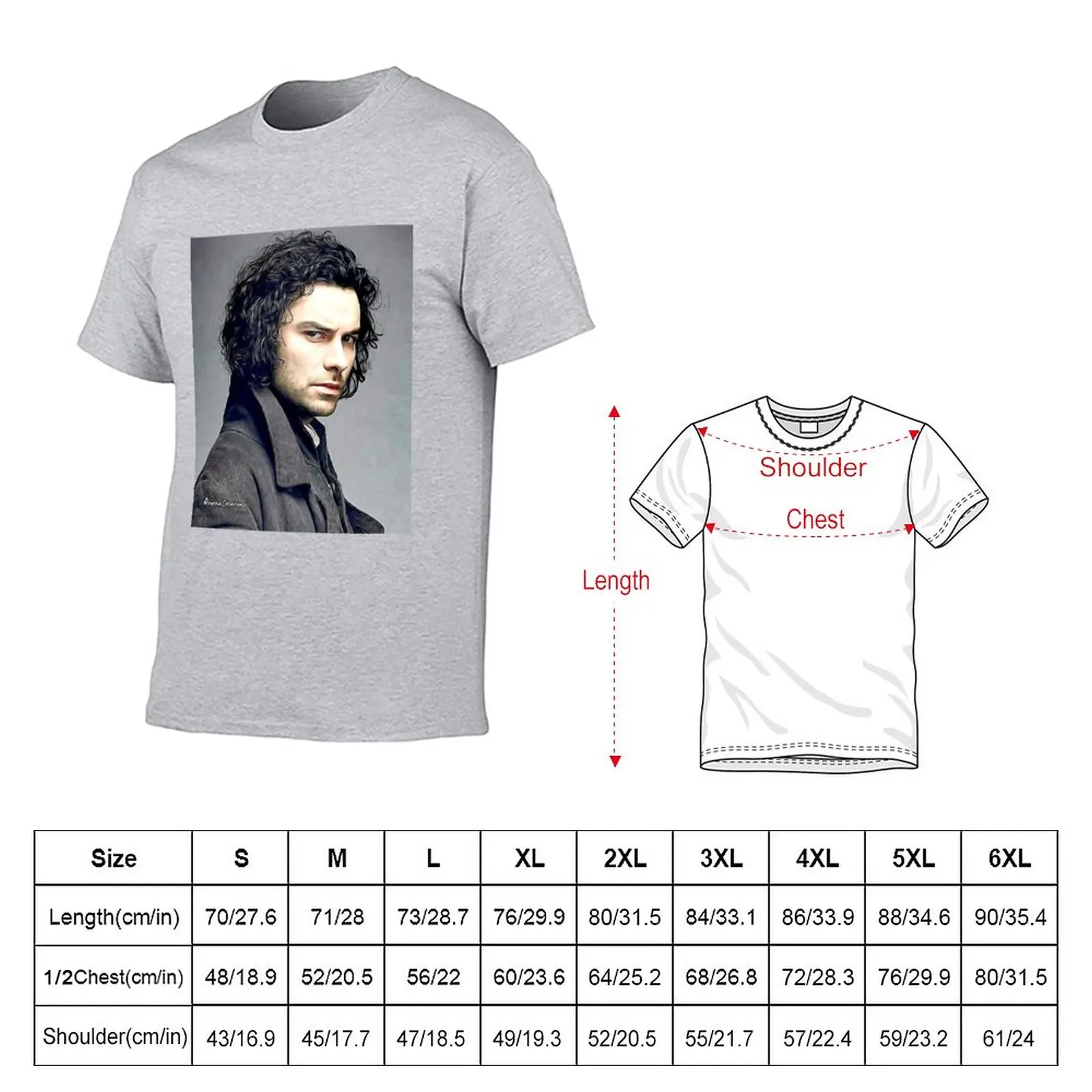 Aidan Turner T-Shirt sports fans Short sleeve tee cute clothes blacks mens t shirt