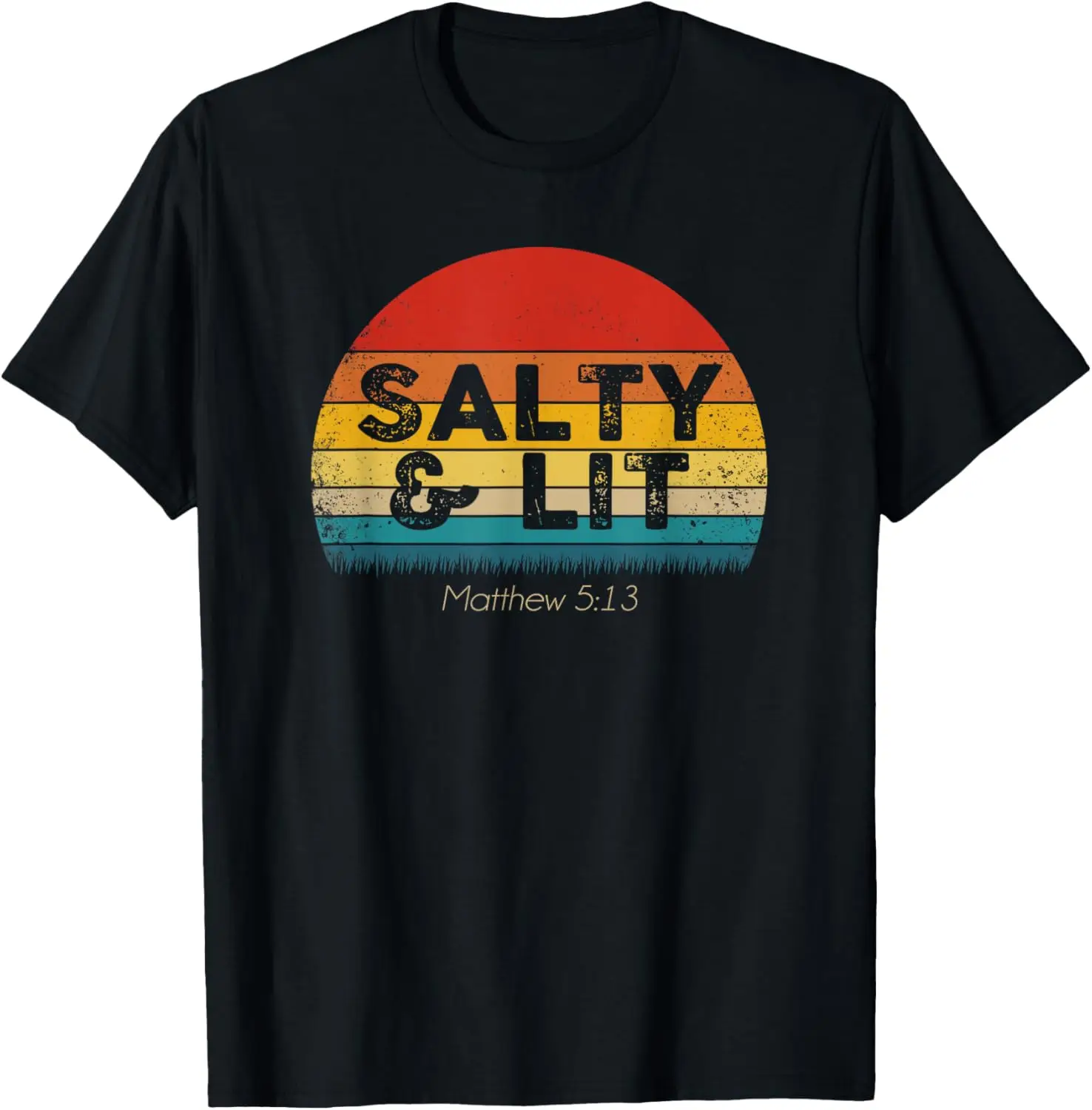 

Funny Christian T Shirt Salty & Lit Gift T-Shirt