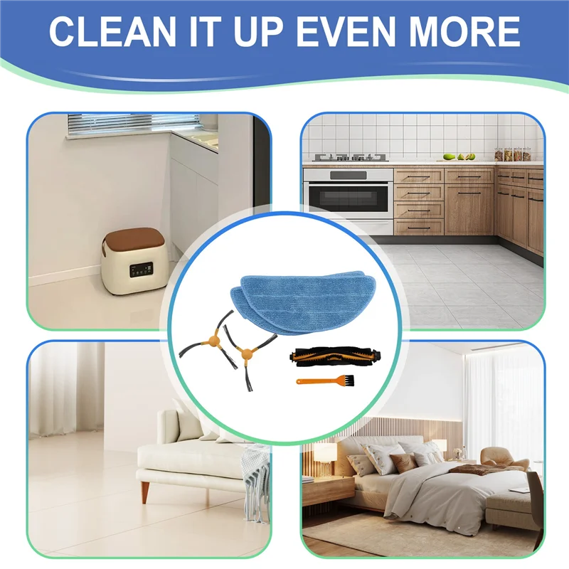 M17K-Kabum スマート 500/700 交換部品アクセサリーメインサイドブラシ Hepa フィルターモップ布アクセサリー