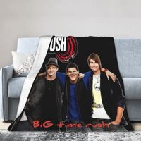 Cozy Big Time Rush Eras Tour Blanket Merch Home Decorative Blanket Throw Soft Flannel for Bedroom
