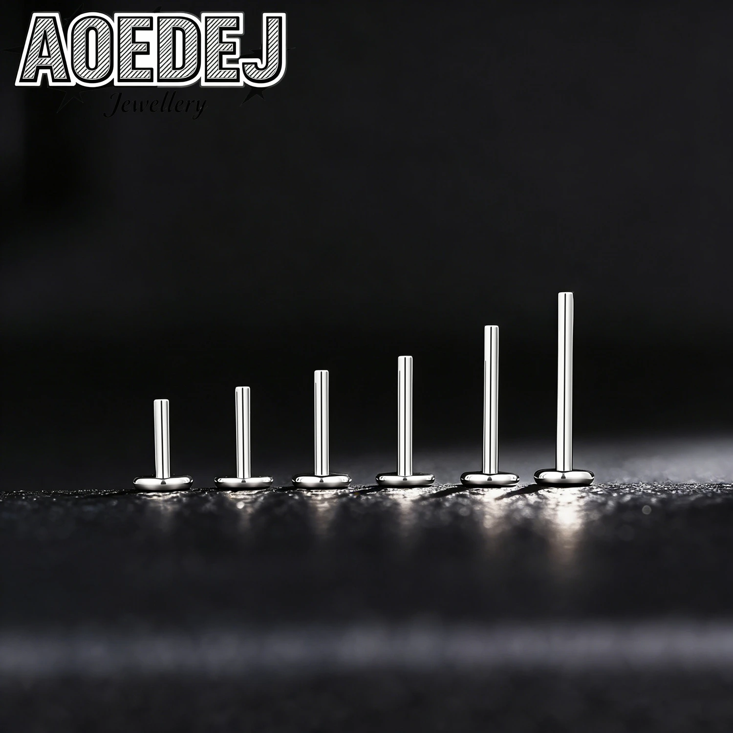 ASTM F136 Titanium Labret Lip Studs Bar