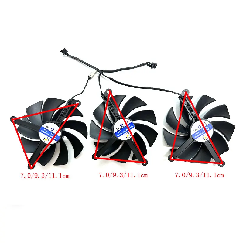 Ventilador de repuesto para tarjeta gráfica LENOVO GeForce RTX4080 4090 LEGION, 95MM, 3 ventiladores, nuevo, CF1015U12D