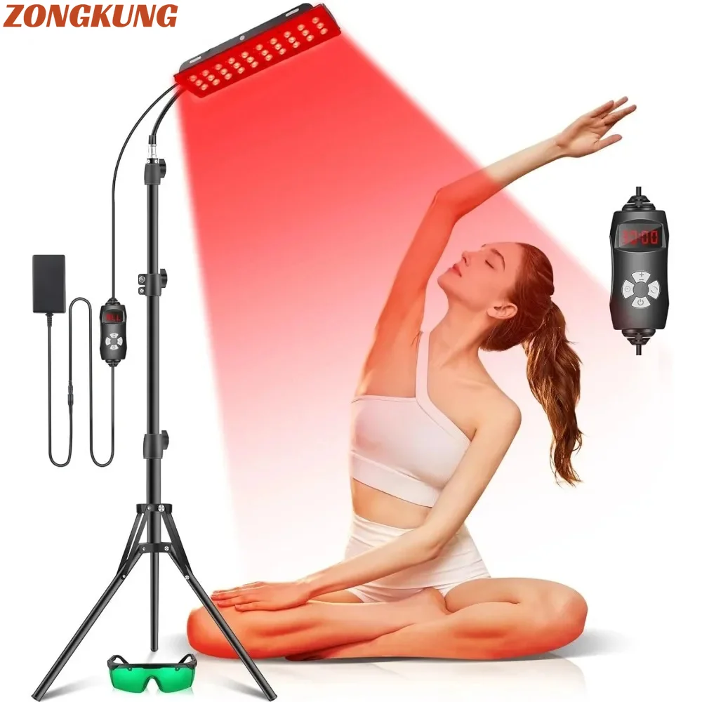 Red&infrared Light Lamp with Stand Height Adjustable Bracket 660nm&850nm for Beauty Health Body Fatigue Relief Dropshipping