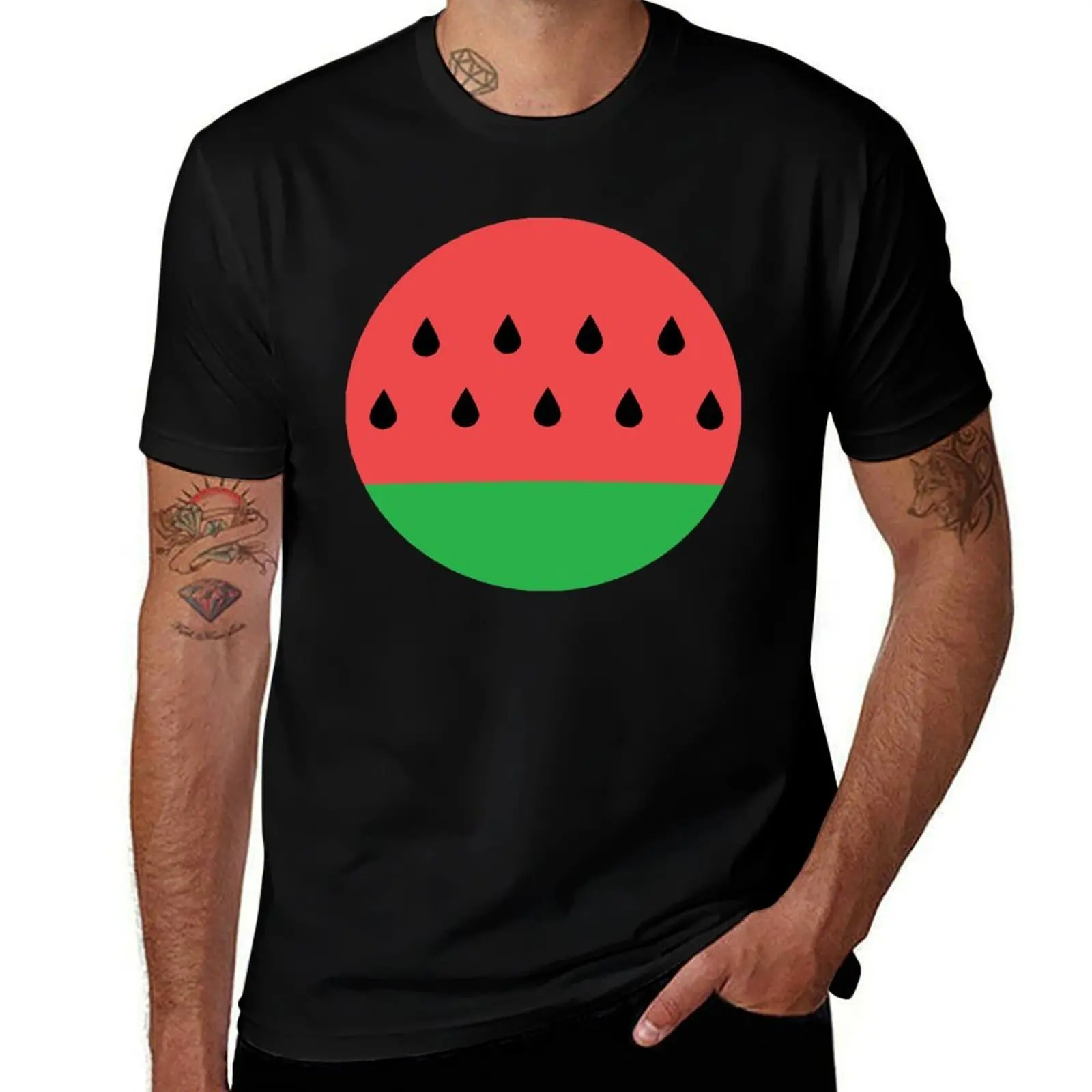 Watermelon T-Shirt Fitness Quick Dry Short Sleeve Top T-Shirt