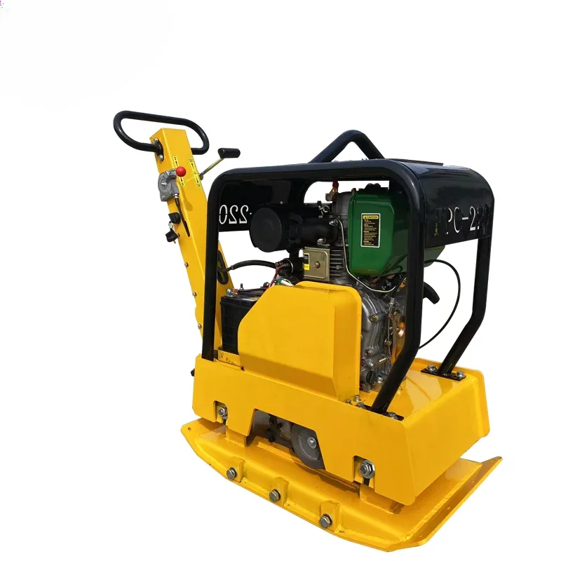 

New Design of Bidirectional Flat Rammer Vibration Flat Reversible Gasoline/Diesel 13HP 34KN Earthmoving Compactor