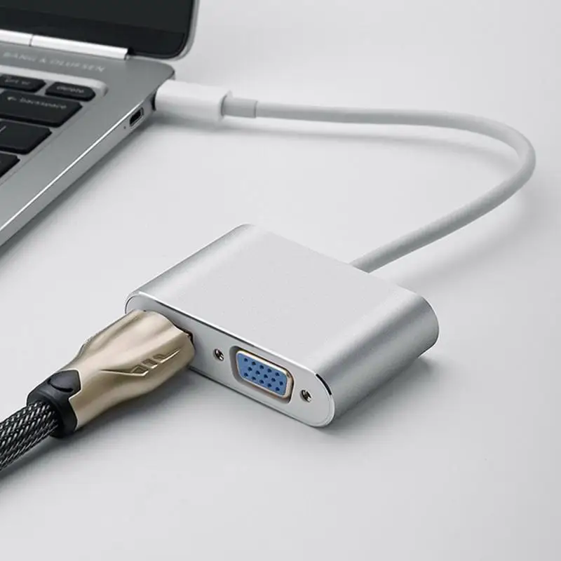 Type C to HDMI-compatible VGA USB C 3.0 PD Adapter Dock Hub for Macbook S20 Dex for