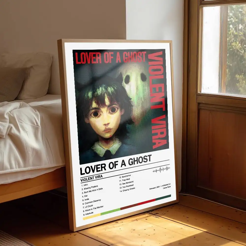 VIOLENT VIRA Poster Album Art Cover Songs Music Rap Wall Waterproof Paper Sticker For Living Room Home Decor