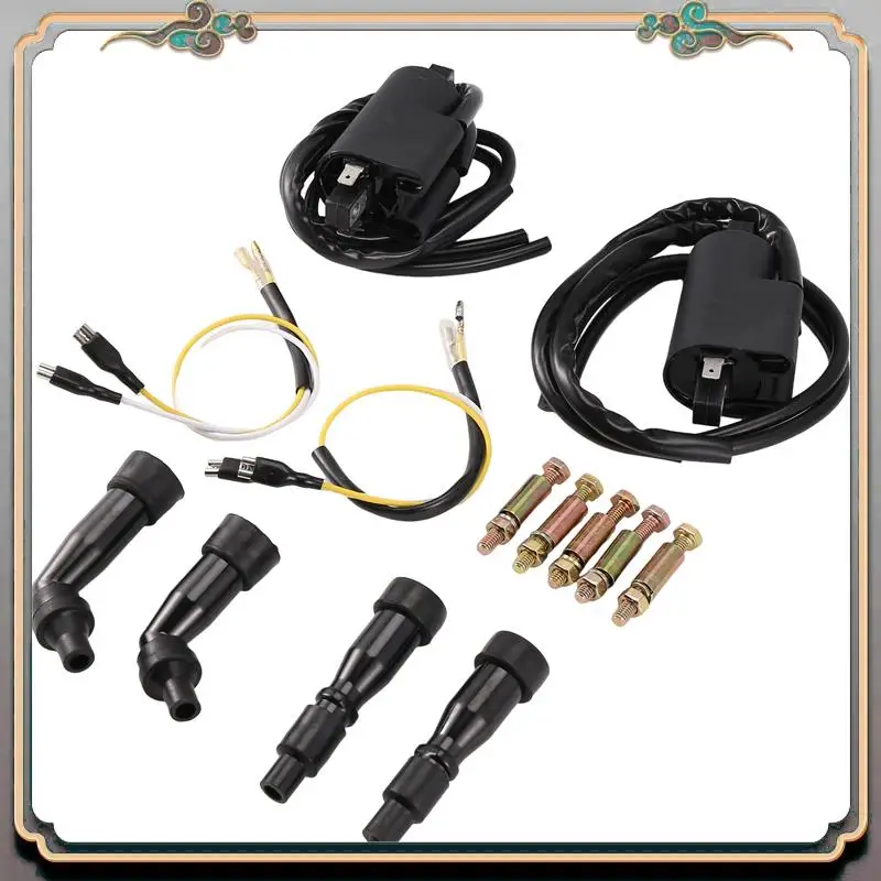 

A73Q-набор из 2 катушек и колпачков зажигания для Suzuki GS550 GS650 GS750 850 1000 1100 Kawasaki KZ400 650 750 900 1000 33410-45012