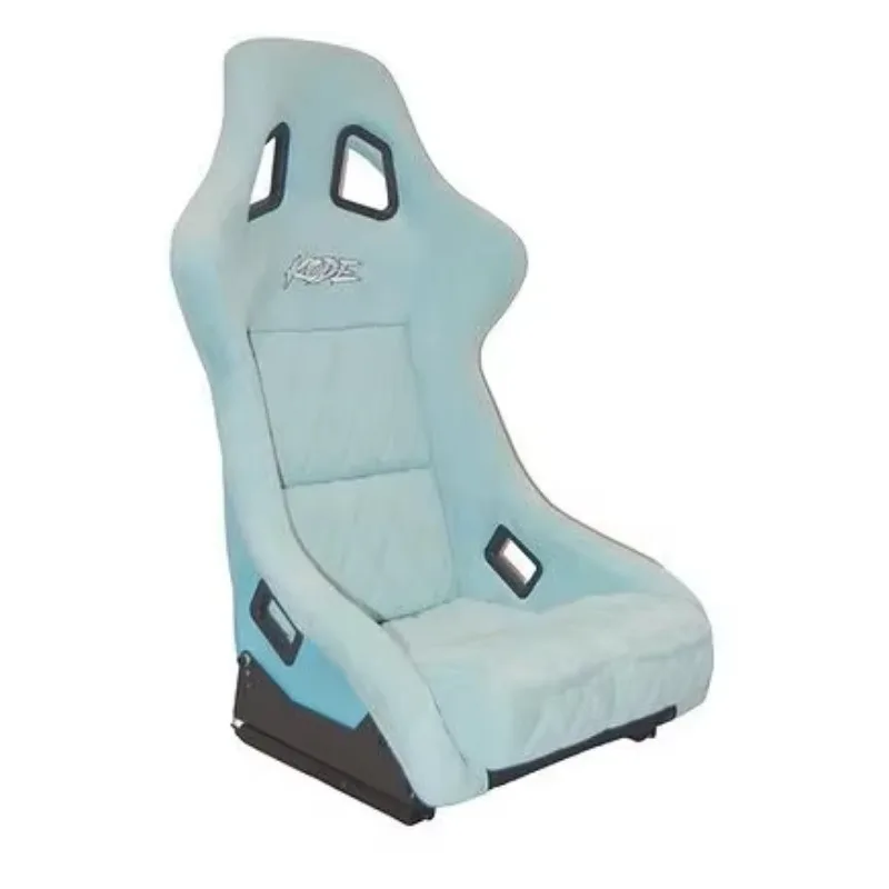 Customized Fixed Universal Fiberglass White Glitter Back Shinny Racing Bucket Car Seats