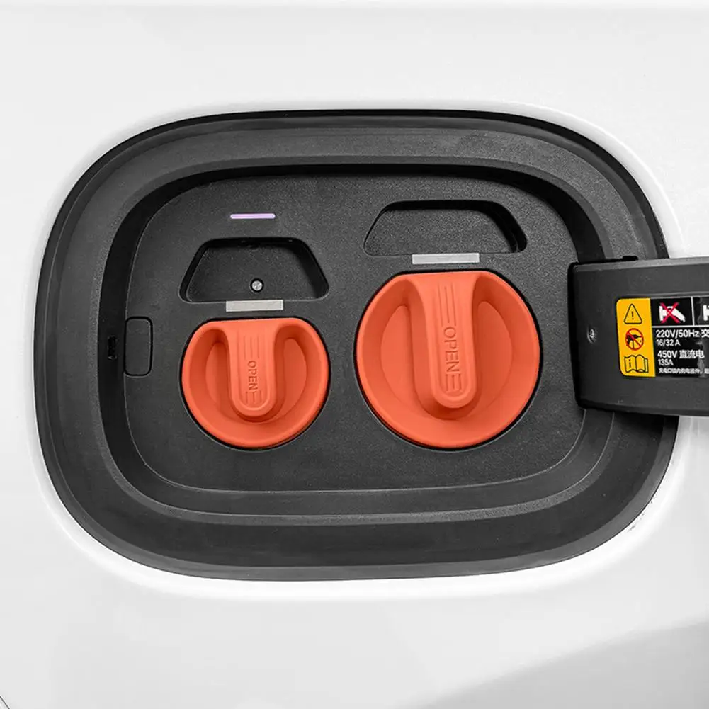 Silicone EV Car Charger Cover Electric Vehicles Charging Vehicle Lid Plug Charger Accessories Lid Waterproof Magnetic Port D5L2