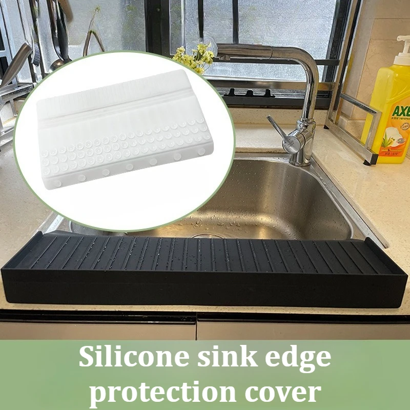 Durable Silicone Sink Edge Protector Upgrade Sink Counter Protector Can Be Cropped Sink Splash Guards Kitchen Escorredor Louças