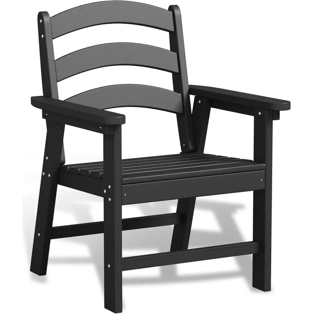 

Patio Dining Chair, HDPE Outdoor Chairs with 385 lbs Weight acity, All Weather ire Pit Chair or Porch, Pool, Deck, Backyard, Gar