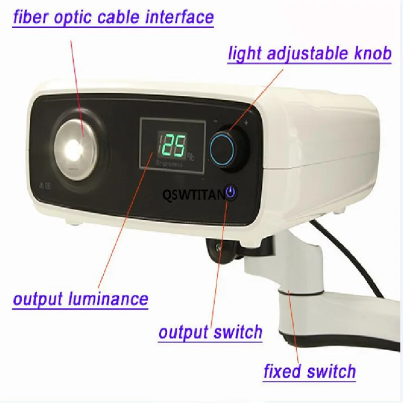 Source de lumière froide LED, équipement d'endoscopie à Fiber optique, Source de lumière froide pour l'examen orl