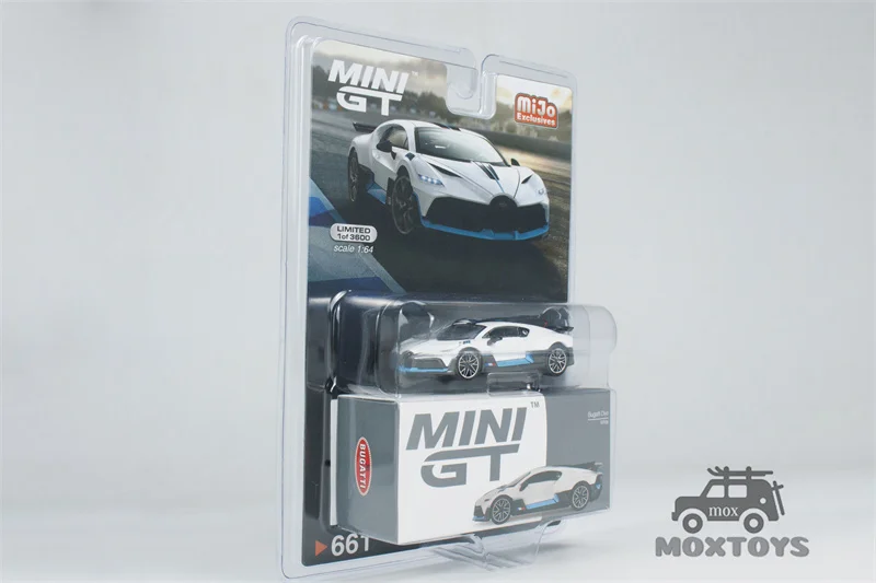 MINI GT Mijo 1:64 Bugatti Divo White Diecast Model Car