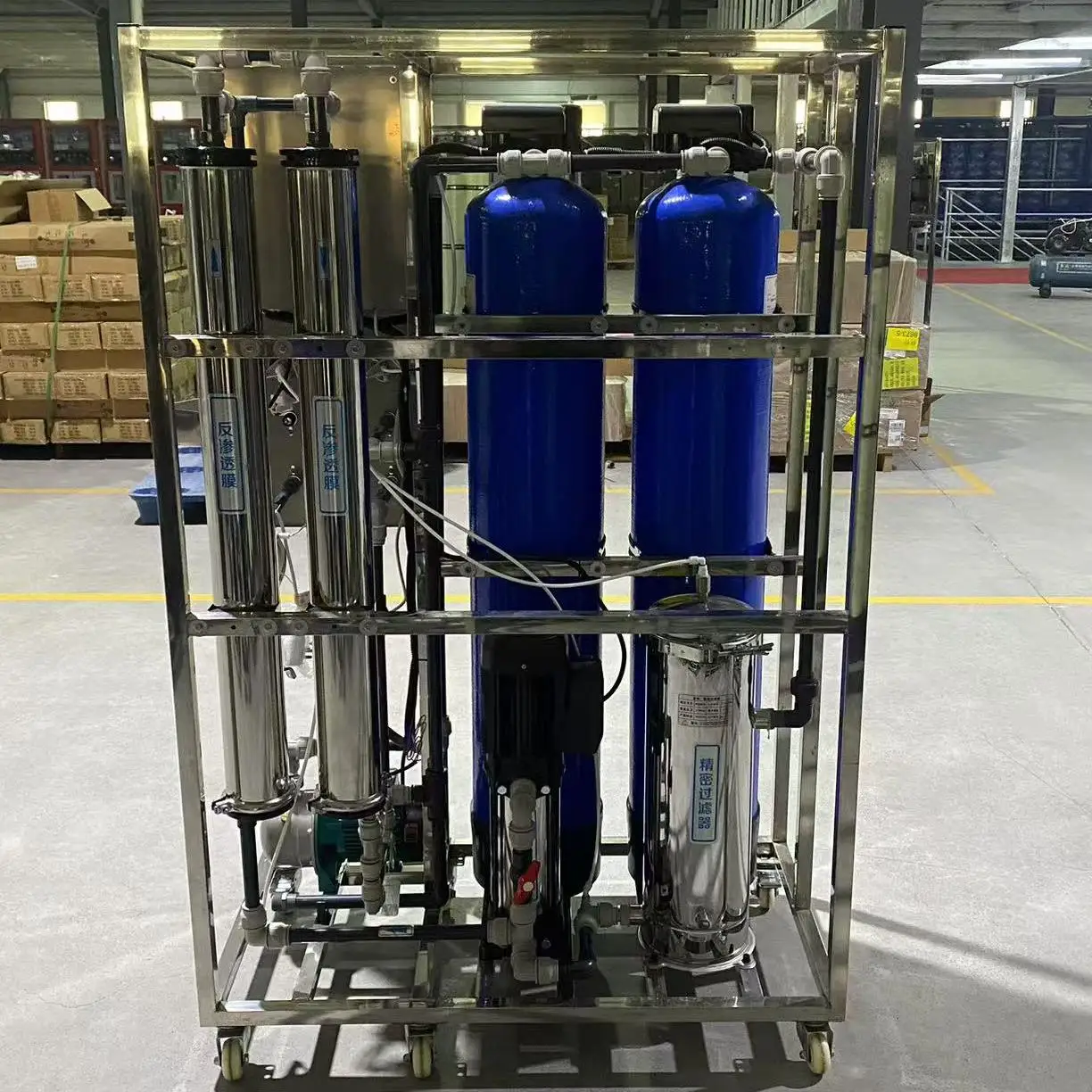 مصنع معالجة للبيع سعر آلة Ro لآلة غسيل السيارات 500 لتر تنقية تحلية المياه بالتناضح العكسي