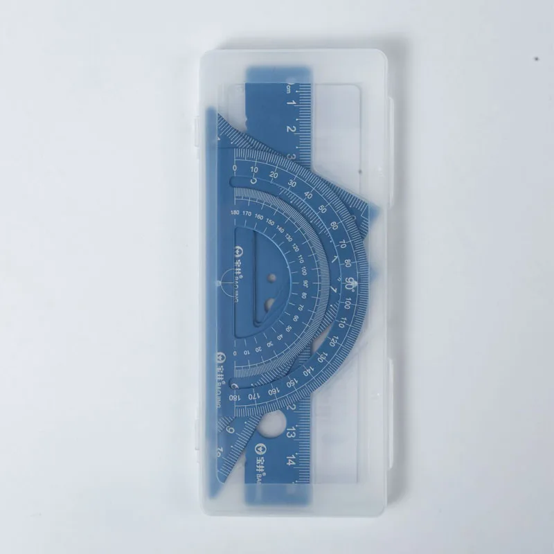 4-Piece Aluminum Ruler Set - Multi-Size Measuring Tools for School, Office & DIY Projects